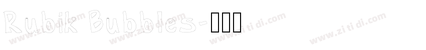 Rubik Bubbles字体转换